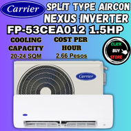CARRIER FP-53CEA012308 1.5HP Nexus Hi-Wall Inverter Split Type Aircon/ Quiet Cooling - Activate with