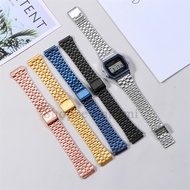 18mm Metal Watch Strap for SGW400 F91W F84 F105 F108  A158 A168 AE1200 AE1300 5-bead Stainless Steel