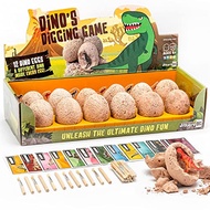 JITTERYGIT Dino Eggs Dig Kit, Dinosaur Eggs for Kids 3-5, Perfect for Dinosaur Birthday Party Suppli