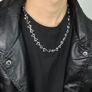 MINBIN Stitching z Letter Necklace Men Trendy High-End Abstinence Chain Niche Design Sweater Chain F