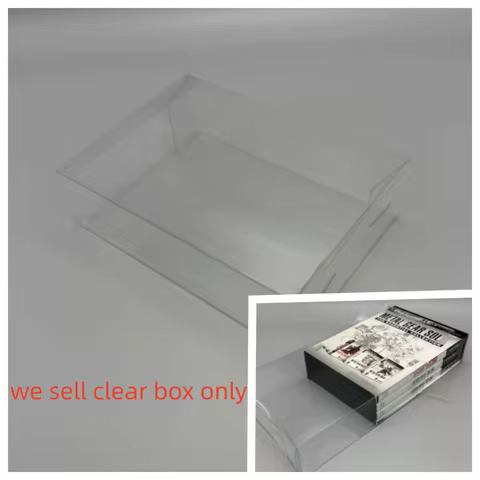 Transparent protective case for PS2/Metal Gear Solid trilogy, storage box, collector's display case,