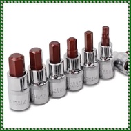 (ZYEX) 1/4 Inch Drive Metric Hex Key Hex Socket Bit Hexagon H2 H3 H4 H5 H6 H7 H8 H10