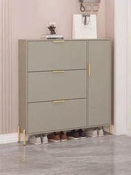 22F Shoe cabinet 超薄翻斗鞋櫃全實木輕奢大容量玄關儲物