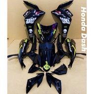 COVERSET HONDA DASH V1 V2 V3 V4 SHARK BLACK