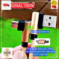 HP X181 100% ORIGINAL MICRO USB V8 TYPE TYPE 60W WATT 1 METER L CABLE THICK STRONG FIBER MATERIAL MA