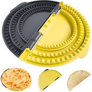 3-in-1 Tortilla Sealer, Tacos Tortilla Crimper Maker, Adjustable Size, For 6"-10" Crust, Make Sealed