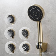 Golden 5-Function Round Handheld Shower Head Bathroom Shower Head Pressurized Shower Head