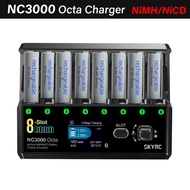 SKYRC NC3000 Octa NiMH NiCD Charger Eight-Slot 7 Smart Modes 100-5000mAh 48W Charge Power 30W Discha
