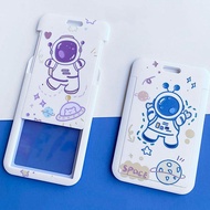 UNQ Transparent & Character ID Card Holder | + 1cm Puller Strap