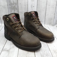 BLACK HAMMER Men Safety Boots HighCut Genuine Leather Oil Resistant Sole/But & Kasut Keselamatan Kul