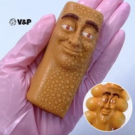 V&P 1/3pcs Italian Brainrot Tung Sahur Squishy Toys Blowing Stress Relief Toy Prank Toys For Kids Fu