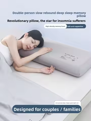 Double Zero Gravity Memory Foam Pillow Core Slow Rebound Sleeping Aid Adult Couple Integrated Extend
