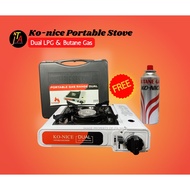 KO-NICE 2-in-1 Portable Stove LPG/Butane Gas with free 1pc Butane Gas