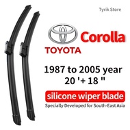 Toyota Corolla Wiper Blade Pair/Set for 1987 to 2005 year/model Corolla Car Front Window Wipers wind