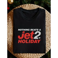 Men'S Jet2 Airline Crew T-Shirt - Aviation-Themed Flight Attendant Uniform Tee with "Nothing Beats a
