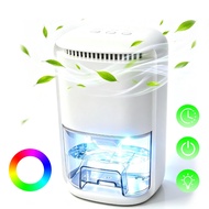 Portable Dehumidifier 400ml/Day 1L Tank Auto Shut-Off, 38dB Quiet Dual Mode (Normal & Sleep) with 7-