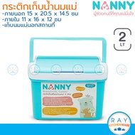 Nanny กระติกเก็บถุงน้ำนมแม่ 2 ลิตร (L2GR) แนนนี่ กระติกเก็บความเย็น กระติกน้ำแข็ง กล่องเก็บถุงปั้มนม ถังเก็บถุงน้ำนมแม่