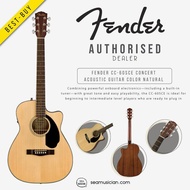 FENDER CC-60SCE CONCERT ACOUSTIC GUITAR WALNUT FRETBOARD COLOR NATURAL 0970153021 (CC60SCE/ CC 60SCE