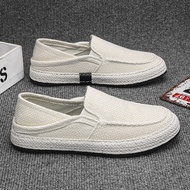 Korea Fashionable Breathable New Style with tw2024 Men's Shoes Summer Wear Straw One Hundred Retro S