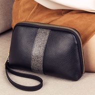[AT] Women's Long Clutch Wallet2023New Trendy Handphone-Friendly Zipper Vgenuine Leather Small Bag Handbag Women's Clutc