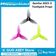 Happymodel GEMFAN Hurricane 2023 2 Inch 3-Paddle Propeller 1.5mm Holes for 1105-1108 Motor for Mobul