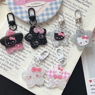 keychain anime keychain mathcing 1688 Alibaba Pink Five-pointed Star kt Cat Keychain Zipper Pencil C