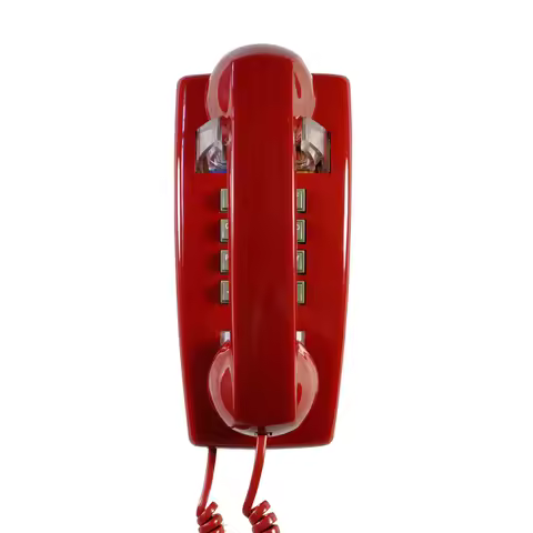 Corded Wall Phone, Analog Trimline Phone With Cord, Retro Wall Mounted Telephones Old Fashion Antiqu