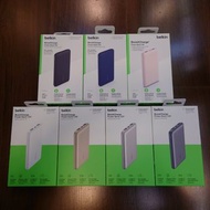 門市全新現貨‼️ Belkin BoostCharge 便攜式行動電源 10000mAh + USB-A 至 USB-C 連接線 BPB011bt（7色：黑，藍，玫瑰金，白，金，銀，銀灰）