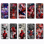 for 3c Vivo Y1S Y01 Y02 Y02S Y02T Y11 Y12S Y12 Y15 NS57 Spiderman Marvel Fashionable soft black phon