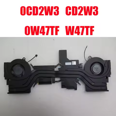 Heatsink&Fan For DELL G15 5511 0CD2W3 CD2W3 AT36L002ZS0 For RTX 3060 Graphics 0W47TF W47TF AT3K5001Z