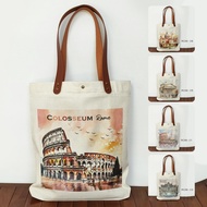 Canvas Tote Bag by Italy Roma Roma Roma Souvenir Bag