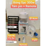 Hanging solar pillar led light bulb 150W 200W 300w remote with solar panel included