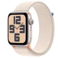 Apple Watch SE (GPS)；44 公釐星光色鋁金屬錶殼；星光色運動型錶環 *MRE63TA/A