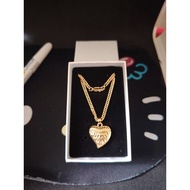 10k saudi gold necklace w/japan chain 18"
