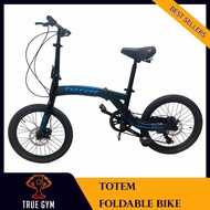[Ready Stock] Totem 20-Inch Foldable Bicycle Folding Bike Aluminum Frame Shimano 8 Speed [SHIMANO HYDRAULIC DISC BRAKE]