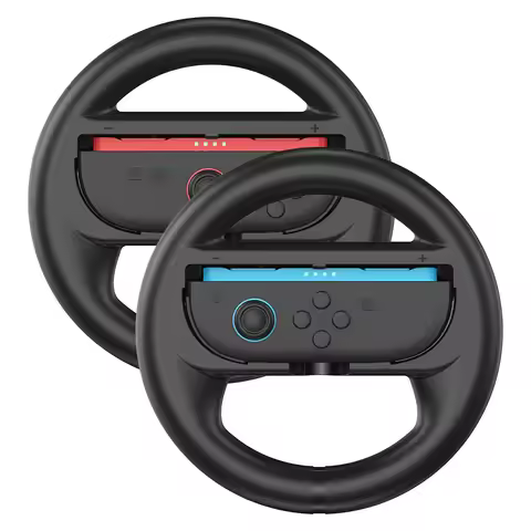 2PCS Steering Wheel for Switch2 Joy Con Controller Switch Joycon 2 Racing Wheel Hand Grip for Mario 