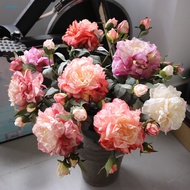 [Georgia]  Natural Look Artificial Blooms Artificial Flowers Artificial Peony Bouquet with Bendable 
