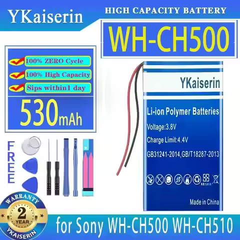 Headphone Charging Case Battery For Sony WH-CH500 WH-CH510 WF-H800 WF-XB700 Box 530Mah Reliable Repl