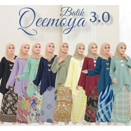 Qeemoya Baju Kurung Kaftan Batik XS-4XL
