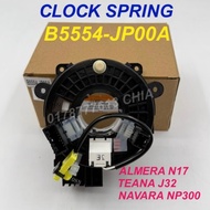 NISSAN ALMERA N17 TEANA J32 NAVARA NP300 AIR BAG SIRPAL CABLE CLOCK SPRING B5554-JP00A B5554-1EK0A