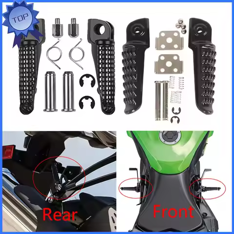 Motorcycle Foot Rests Pedal Front/Rear Footrest For Kawasaki ZX-6R ZX636 ZZR1400 EX650 ER 6F/6N 9R 1