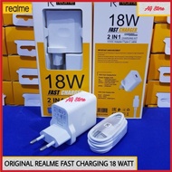 Charger REALME Redmi 10 10c 10 5G Fast Charging Original 100% 18W Type C