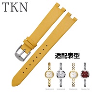 原装正品 Watch strap suitable for Tissot 1853 flamenco T003.209 series leather watch strap female notch waterproof cowhide bracelet
