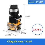 Combo 10 công tắc chuyển mạch LA38-11 phi 22mm 2 vị trí 3 vị trí
