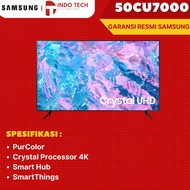 Promo!! SAMSUNG 50CU7000 SMART TV CRYSTAL UHD 4K CU7000 50 Inch UA50CU7000KXX