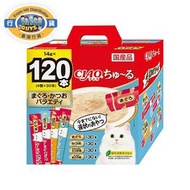 INABA - <CIAO 超奴> 吞拿魚•鰹魚 PARTY (14g x120條) (四種口味) SC-216 貓小食 貓肉泥小食