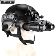 BekinTek Dual Eye 3D NVG กล้องส่องกลางคืนติดหมวกนิรภัย ส่องทางไกลตาเดี่ยวติดหัวได้ ชาร์จไฟใหม่ได้ แว