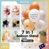 MINIISPARTY Balloon Stand Balloon Stand  WITHOUT HELIUM GAS  7 in 1 Stand Birthday Decoration Set Be