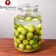 (Made in ITALY) Borgonovo Glass Storage Jar with clip Kombucha Kimchi Glass Jar Botol Kaca Glass Bot