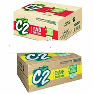 Carton of 24 bottles of C2 apple/lemon 335ml